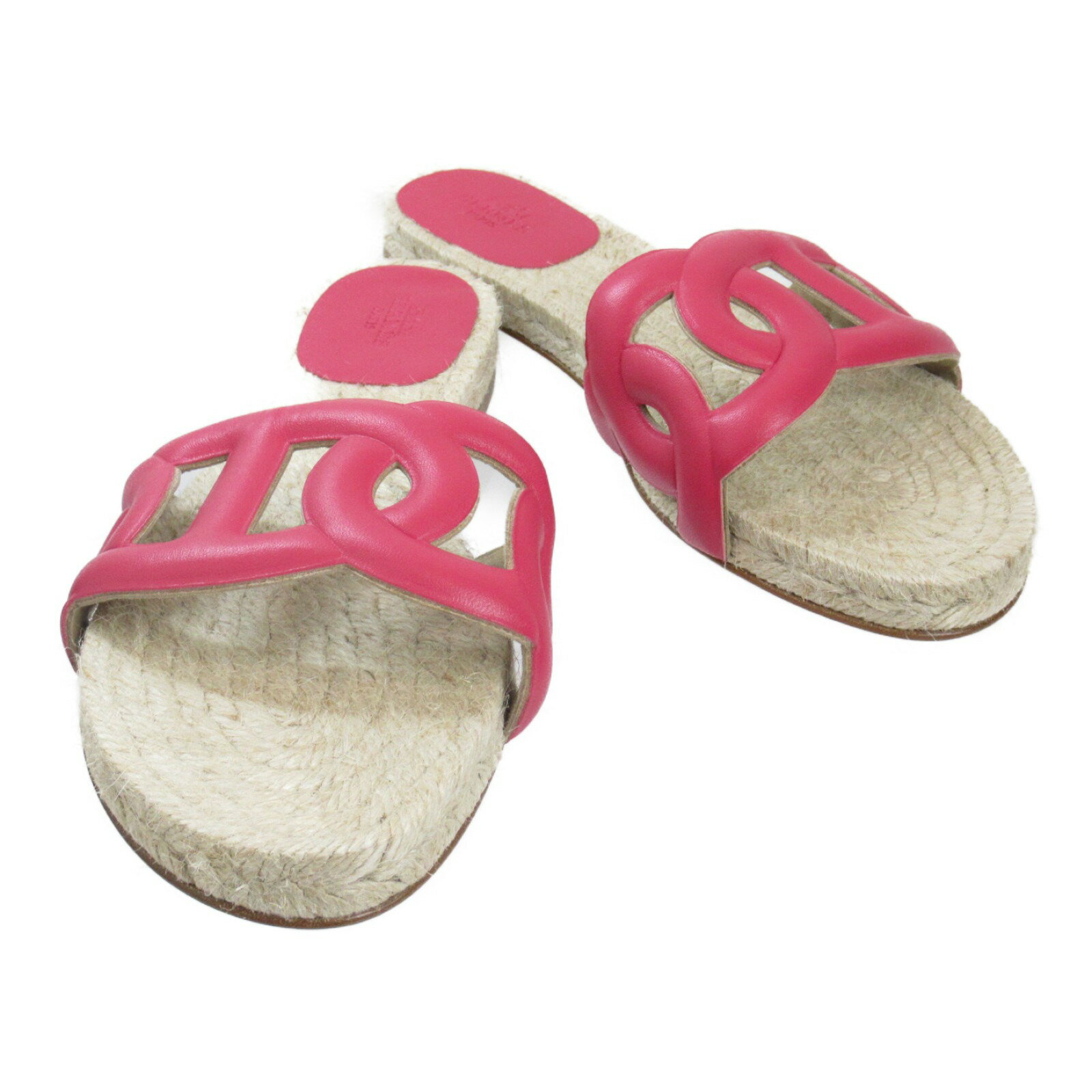 エルメス HERMES ファモサ エスパリドリュー サンダル 靴 レザー レディース ピンク系 ♯38 / ピンク 【中古】 | ブランド シューズ クツのサムネイル