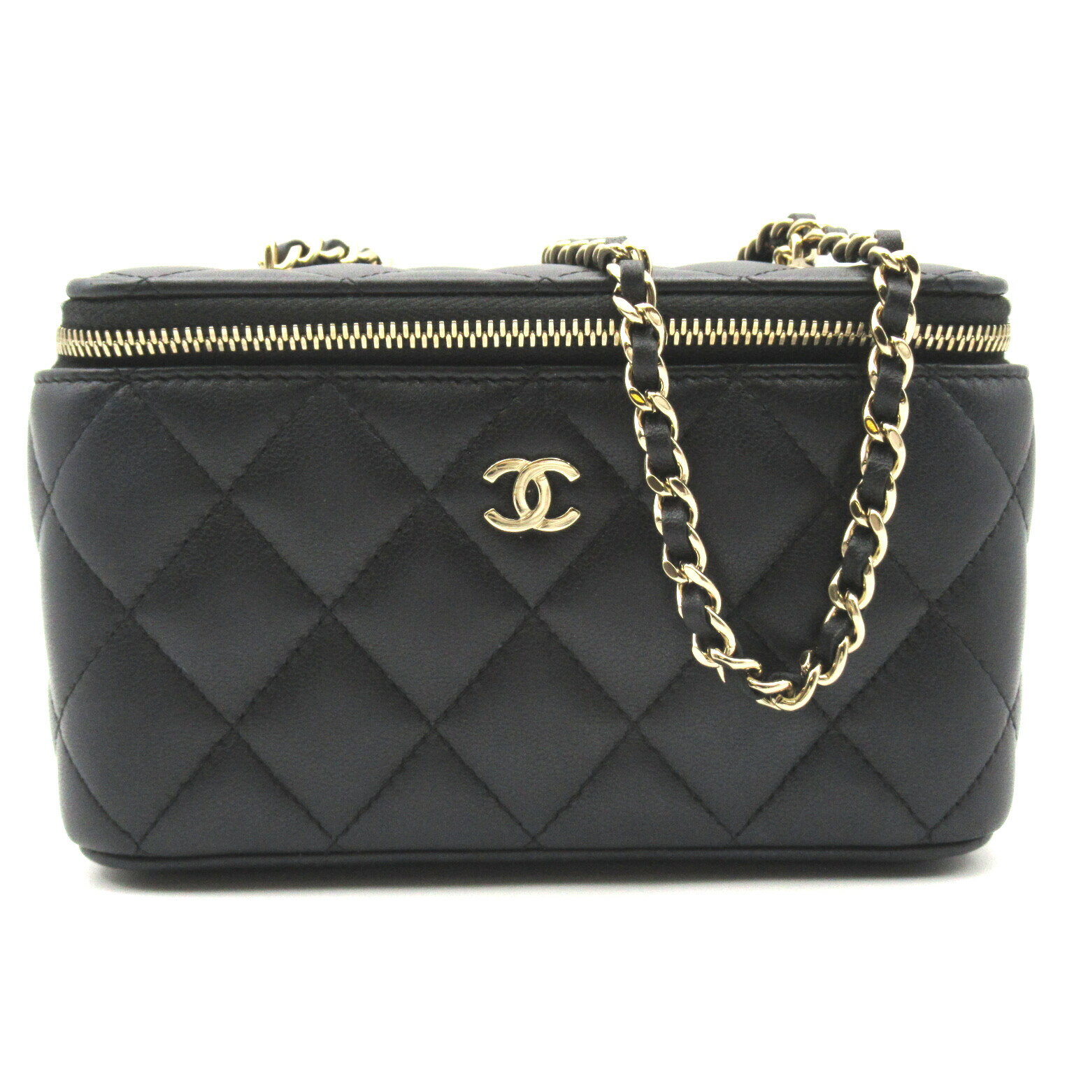 シャネル CHANEL バニティバッグ ショルダーバッグ バッグ ラムスキン （羊革） レディース ブラック系 AP1341 【中古】 | ブランド ブランドバッグ バック ショルダーバック ショルダー 肩掛けのサムネイル