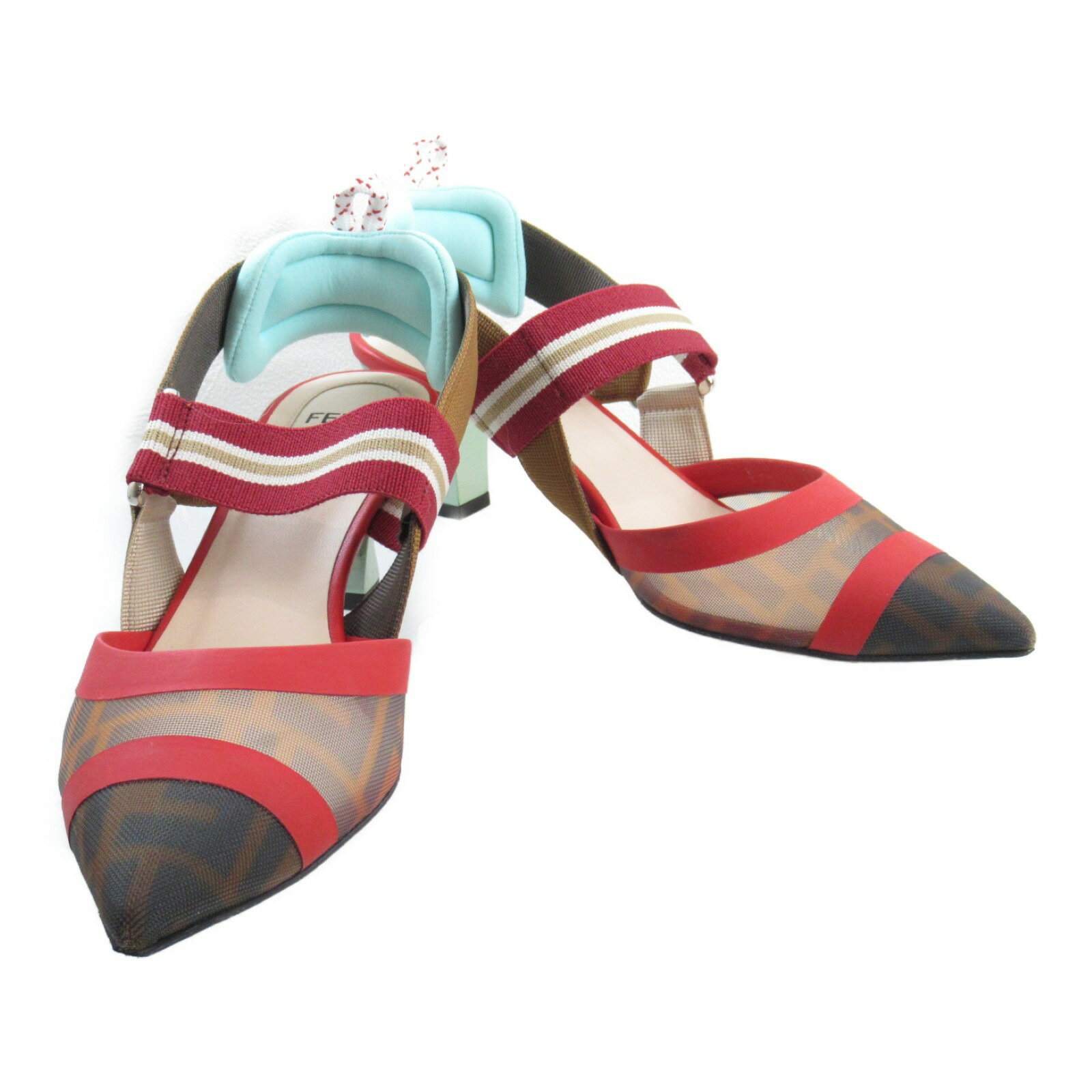 フェンディ FENDI コリブリ バックストラップサンダル サンダル 靴 レザー レディース マルチカラー 【中古】のサムネイル