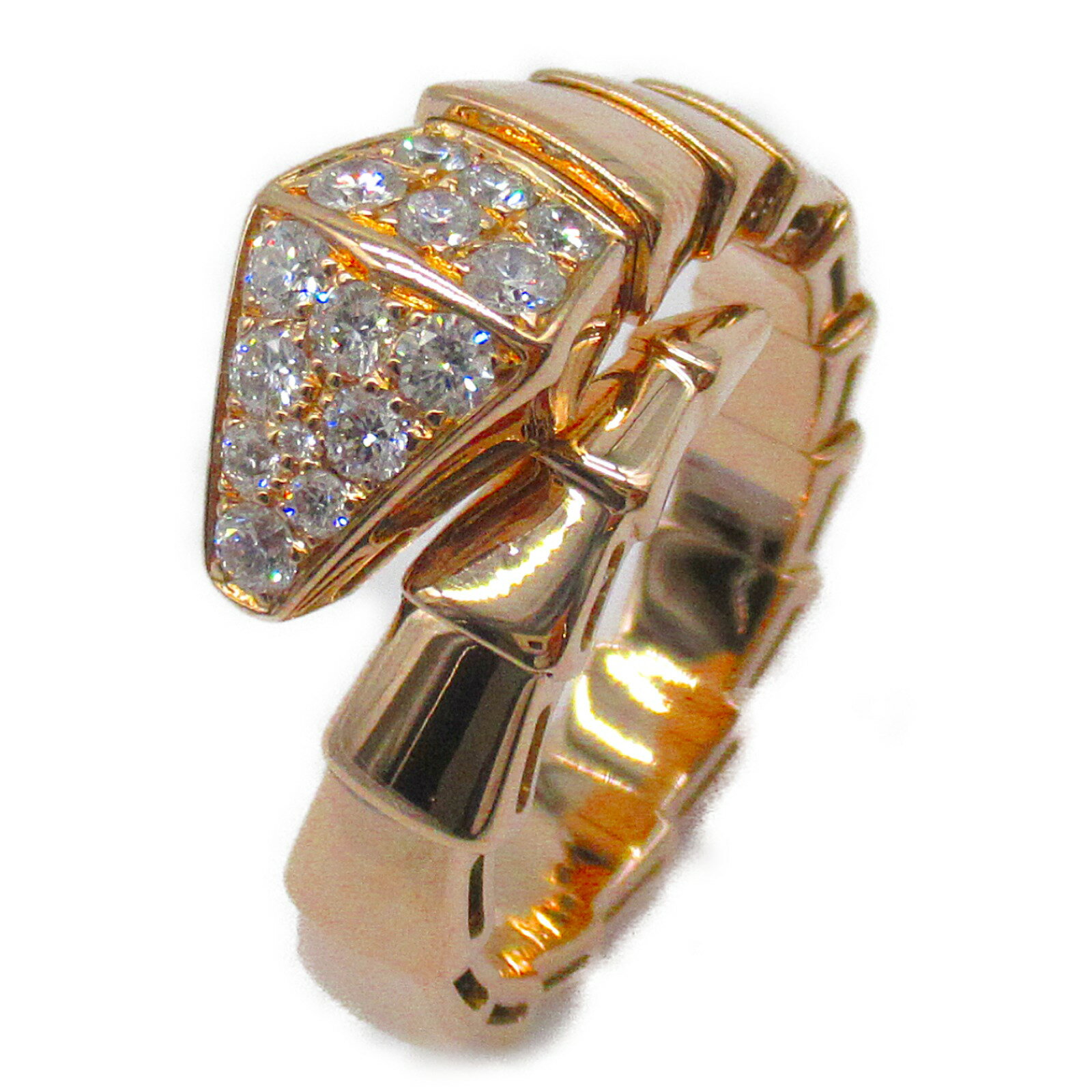 ブルガリ BVLGARI セルペンティ ヴァイパー リング リング・指輪 ジュエリー ダイヤモンド K18PG （ピンクゴールド） メンズ レディース クリア系 ダイヤ 【中古】 | アクセサリー 指輪