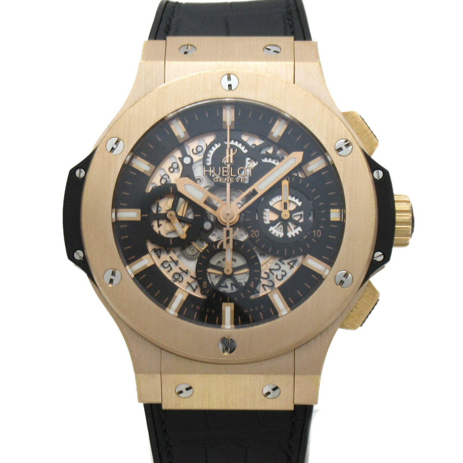 ウブロ HUBLOT ビッグバン アエロバン 腕時計 ウォッチ 腕時計 時計 K18PG（ピンクゴー ...