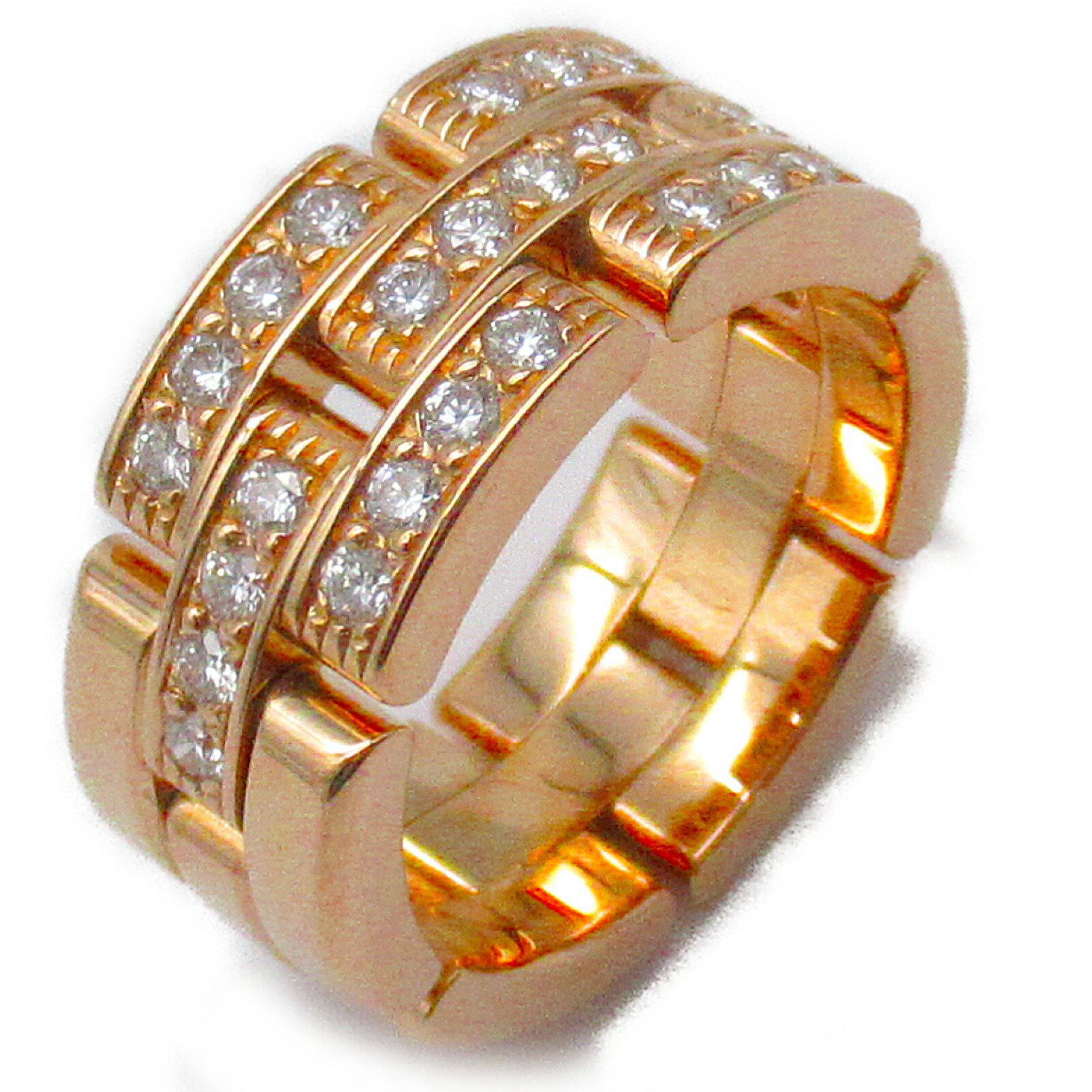 カルティエ CARTIER マイヨンパンテール ダイヤ リング リング・指輪 ジュエリー ダイヤモンド K18PG （ピンクゴールド） メンズ レディース クリア系 【中古】 | アクセサリー 指輪