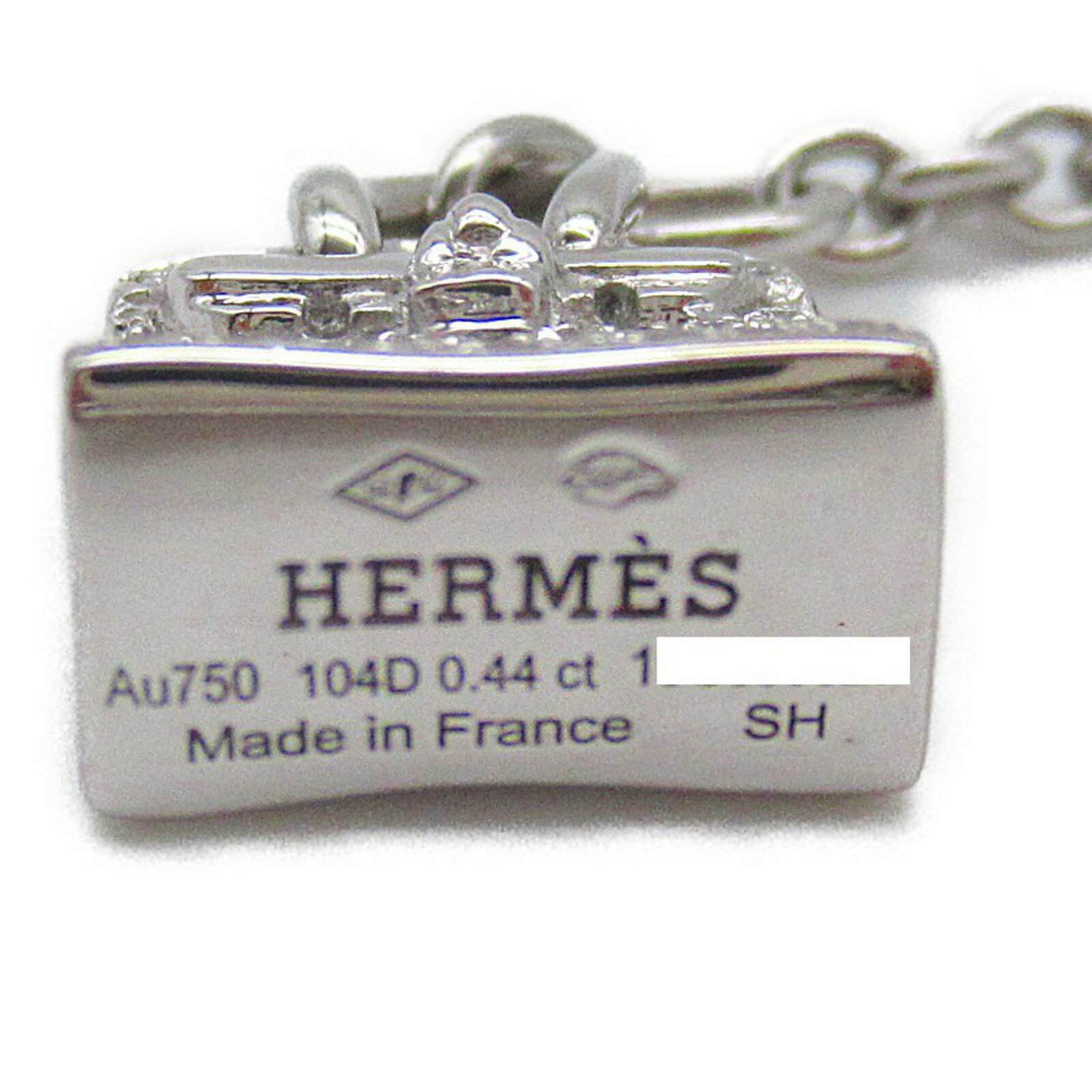 【楽天市場】エルメス HERMES アミュレットバーキンブレスレット ブレスレット アクセサリー ダイヤモンド K18WG （ホワイトゴールド