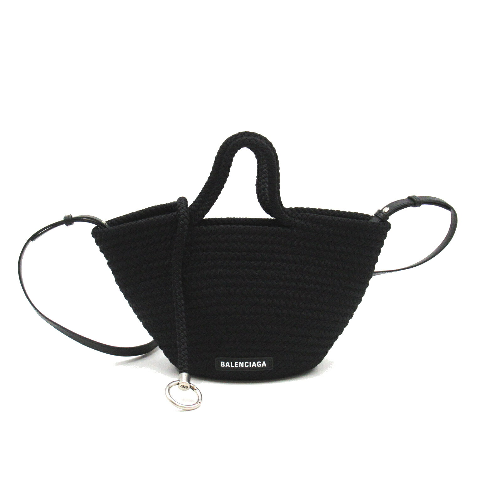 バレンシアガ BALENCIAGA イビザ スモール ストラップ付バスケット 2wayショルダーバッグ バッグ ナイロン レディース ブラック系 695612 【中古】 | ブランド ブランドバッグ バック 2way ショルダーバッグ ショルダーのサムネイル