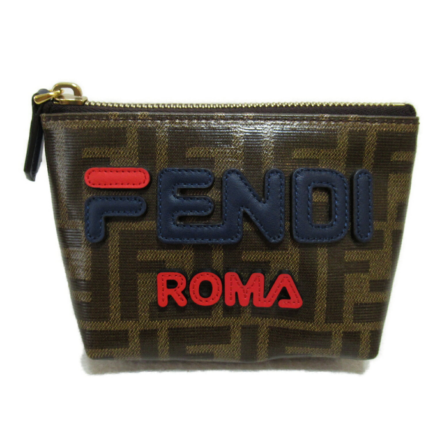 フェンディ FENDI ポーチ ポーチ バッグ PVCコーティングキャンバス レディース ブラウン系 7N0097 【中古】のサムネイル