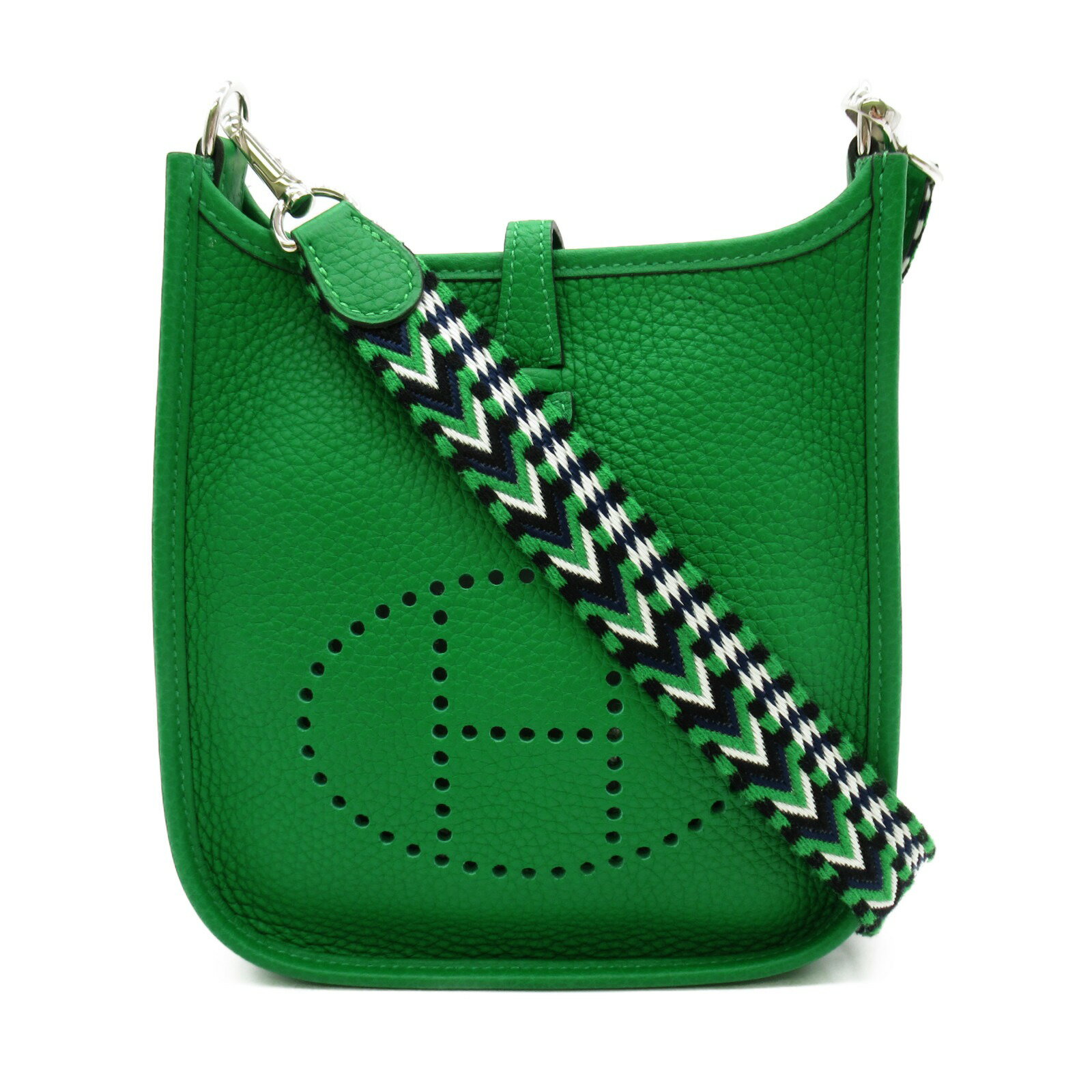 エルメス HERMES エヴリンTPM サングル ジグザグ バンブー ショルダーバッグ バッグ カーフ（牛革） トリヨンクレマンス レディース グリーン系 エヴリンTPM 【中古】のサムネイル