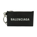 バレンシアガ BALENCIAGA キャッシュカード&キーストラップ カードケース アクセサリー カーフ（牛革） メンズ レディース ブラック系 5945481IZI31090 【中古】