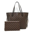 ▼12/24から!最大4万円OFFクーポン＆全品対象ポイント5倍▼ ルイ・ヴィトン LOUIS VUITTON ネヴァーフルMM トートバッグ トートバッグ バッグ PVCコーティングキャンバス ダミエ レディース ブラウン系 ローズ・バレリーヌ N41603 【中古】