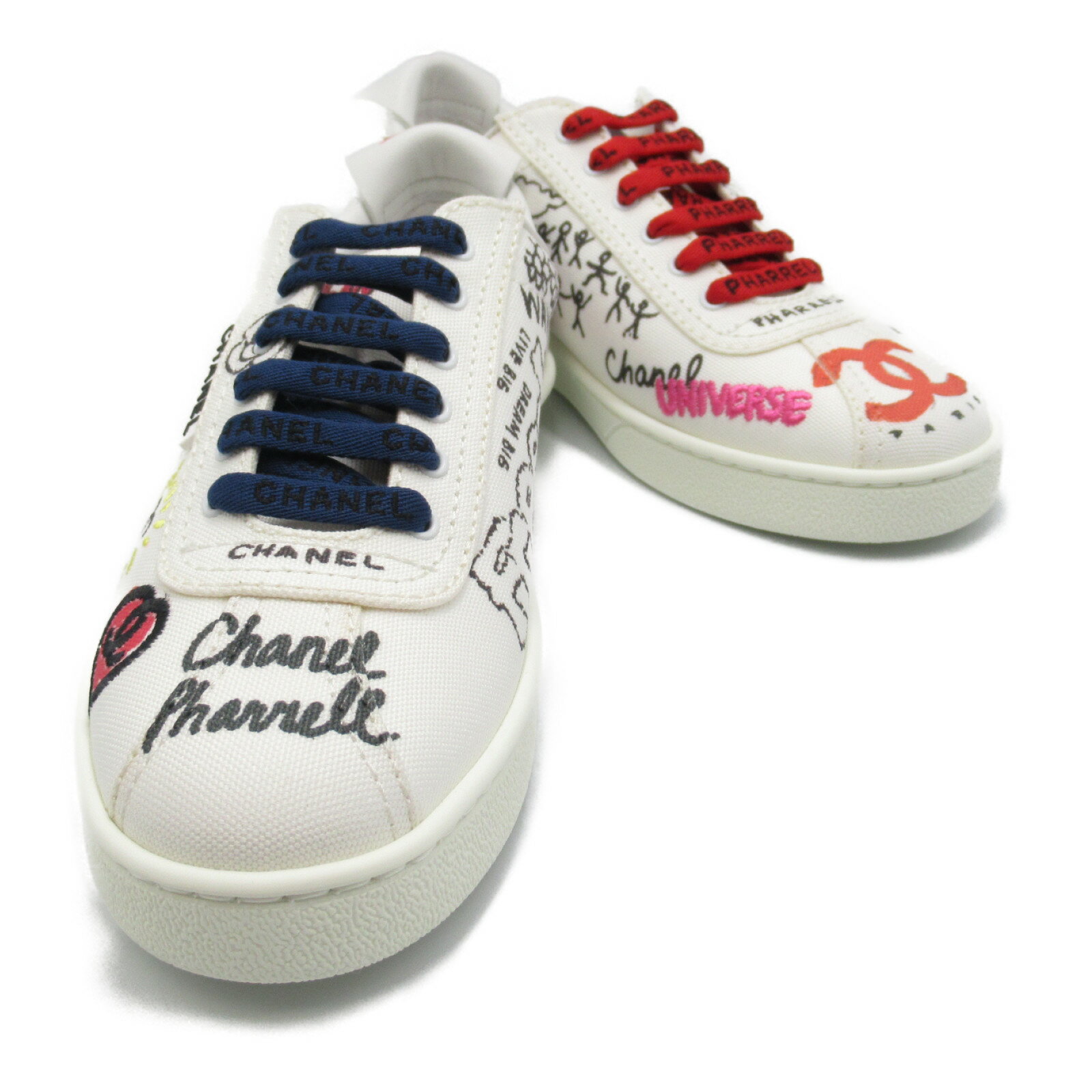 楽天市場】シャネル CHANEL Pharrell Williamコラボ スニーカー 楽天市場】シャネル CHANEL Pharrell Williamコラボ スニーカー