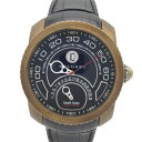 ブルガリ BVLGARI ジェラルドジェンタ ジェフィカ バイレトロ 腕時計 ウォッチ 腕時計 時計 チタン レザーベルト クロコダイル メンズ ブラック系 BGF47BBLDBR 