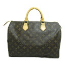 ▼12/25まで!最大4万円OFFクーポン＆全品対象ポイント5倍▼ ルイ・ヴィトン LOUIS VUITTON スピーディ35 ハンドバッグ バッグ PVCコーティングキャンバス モノグラム レディース ブラウン系 M41524 【中古】 | ブランド ブランドバッグ バック ハンドバック ハンド