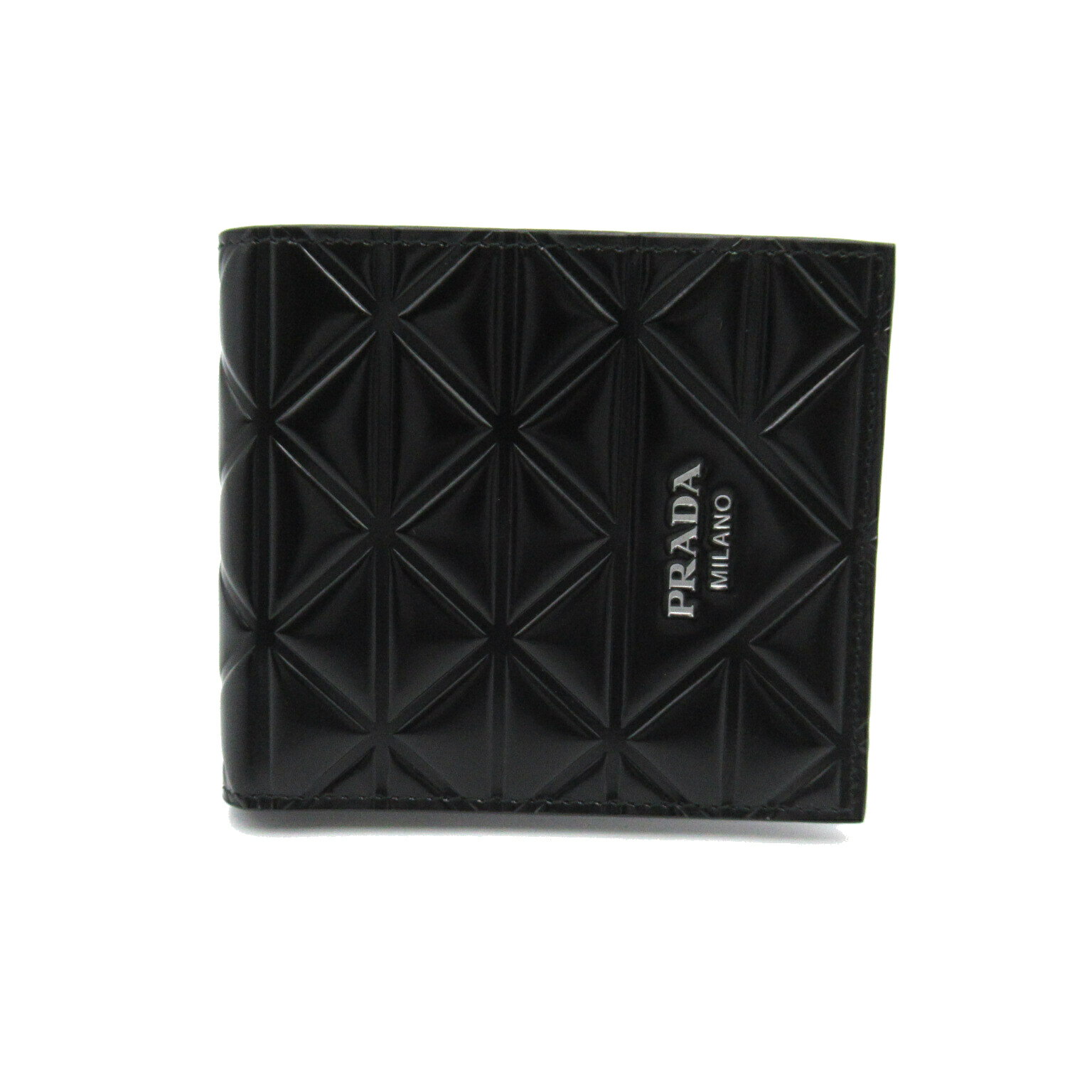 プラダ 財布（メンズ） プラダ PRADA 二つ折財布 二つ折り財布 財布 レザー メンズ ブラック系 2MO5132CNVF0002 【新品】