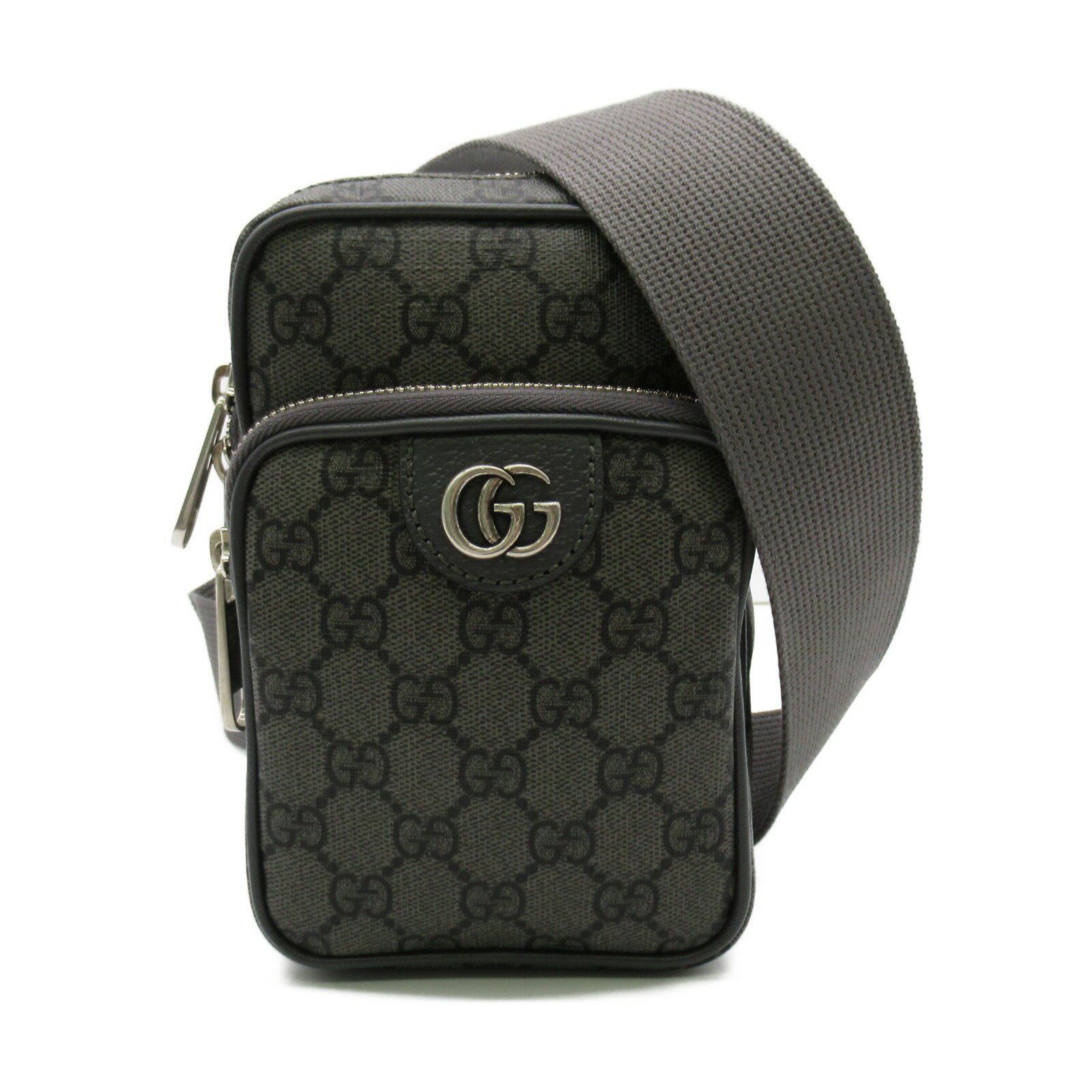 ショルダーバッグ グッチ GUCCI ショルダーバッグ ショルダーバッグ バッグ レザー GGスプリーム メンズ グレー系 752565UULHK8576 【新品】