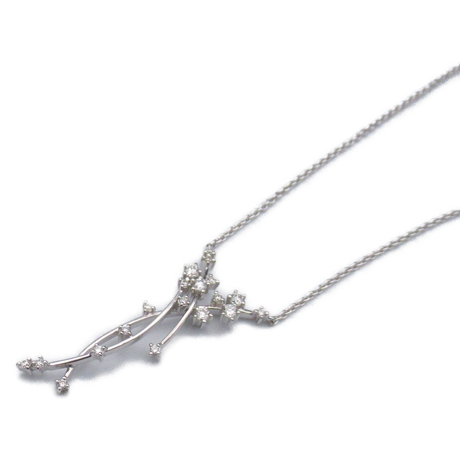 スタージュエリー STAR JEWELRY ダイヤ ネックレス ネックレス ジュエリー K18WG（ホワイトゴールド） ダイヤモンド レディース クリア系 【中古】