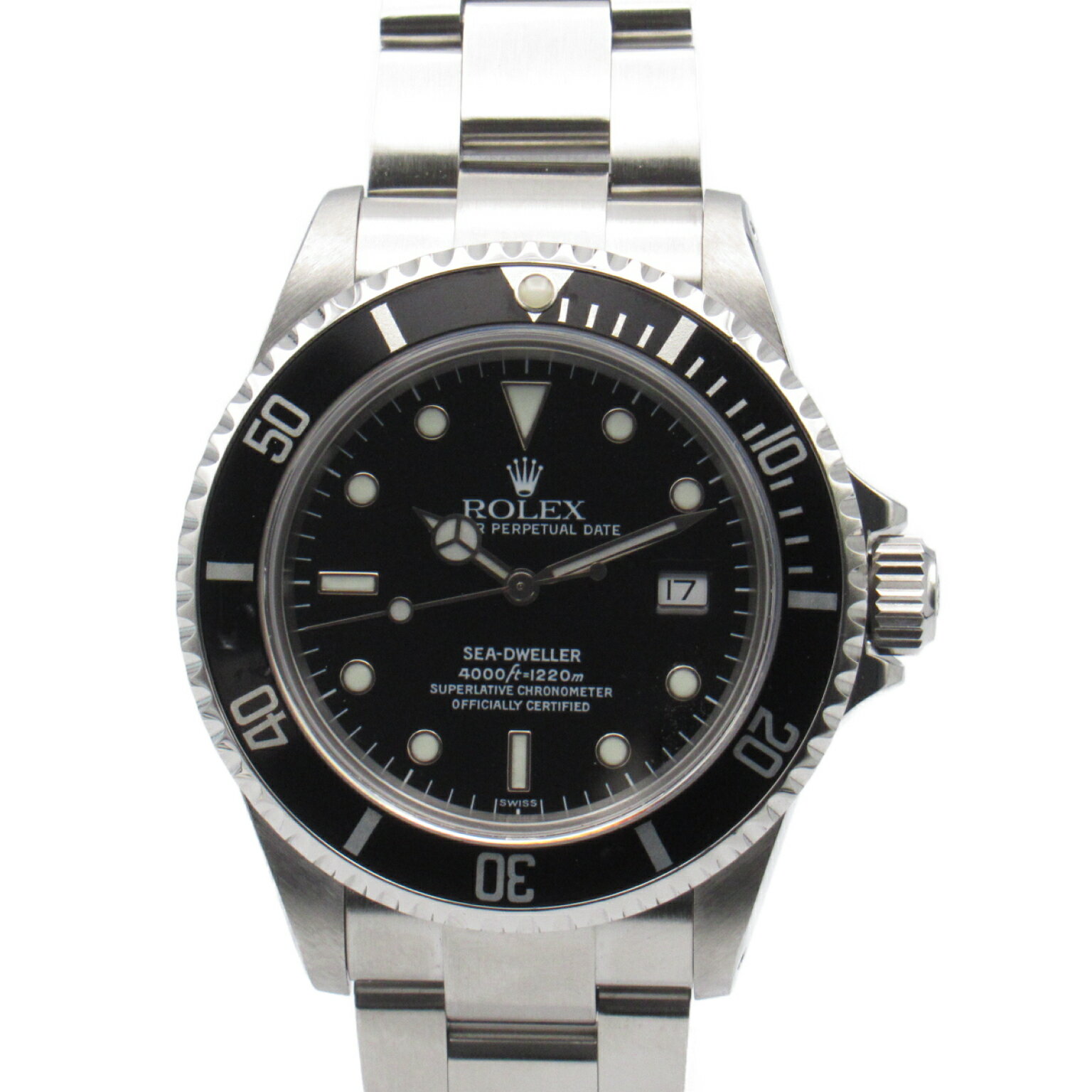 ロレックス ROLEX シードゥエラー A番 腕時計 時計 ステンレススチール メンズ ブラック系 16600 【中古】