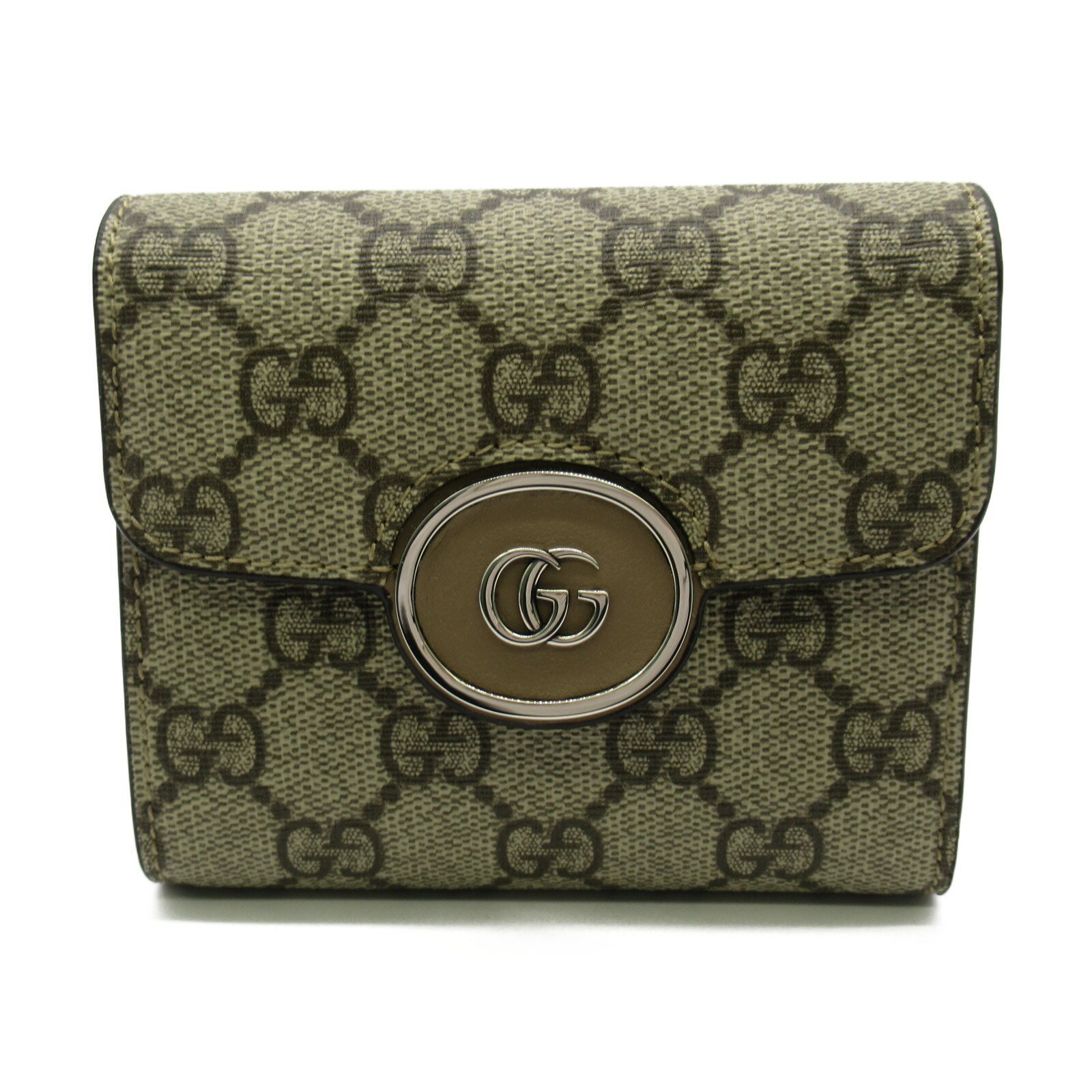 グッチ 財布（レディース） グッチ GUCCI GG ミディアム ウォレット 三つ折り財布 財布 GGスプリームキャンバス レディース ベージュ系 エボニー 76019792TIG9770 【新品】