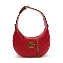 グッチ ハンドバッグ グッチ GUCCI GGマーモント マトラッセ ミニバッグ ハンドバッグ バッグ レザー レディース レッド系 699514DTDHT6832 【新品】