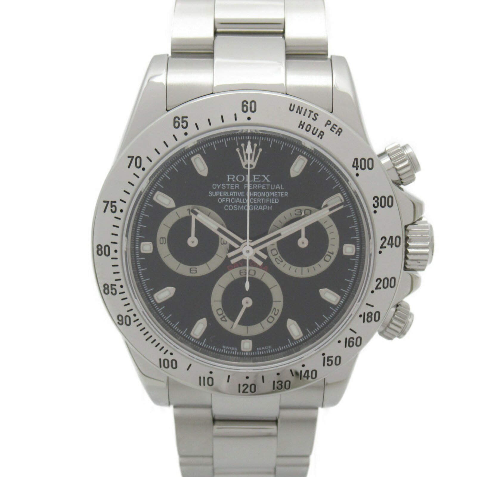 ロレックス ROLEX デイトナ 腕時計 腕時計 時計 ステンレススチール メンズ ブラック系 116520 【中古】