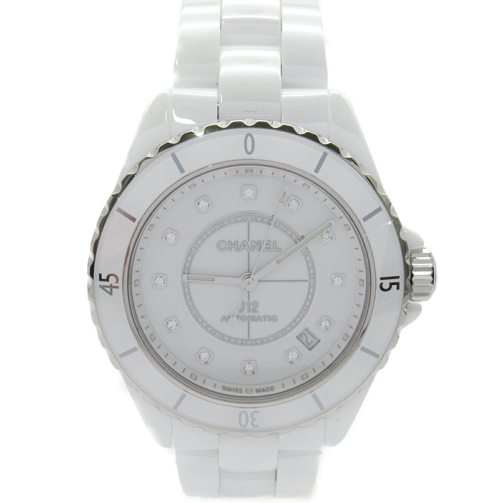 2022年最新海外 シャネル CHANEL H5705 J12 デイト 12Pダイヤモンド