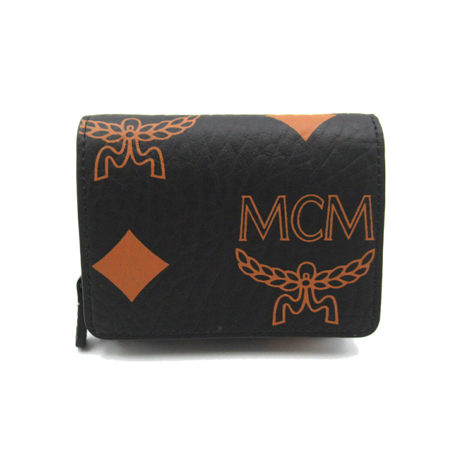 エムシーエム エム・シー・エム MCM 三つ折り財布 三つ折り財布 財布 ポリウレタン/ポリエステル/他 メンズ レディース ブラック系 / ブラウン系 MYSDATA01 【新品】