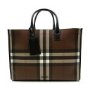 バーバリー BURBERRY トートバッグ トートバッグ バッグ コットン ポリウレタン レディース ブラウン系 8066241 【新品】