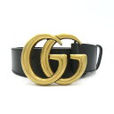 グッチ ベルト（メンズ） グッチ GUCCI GGマーモント レザーベルト ベルト 衣料品 レザー メンズ ブラック系 397660AAA5Z1000100 【新品】