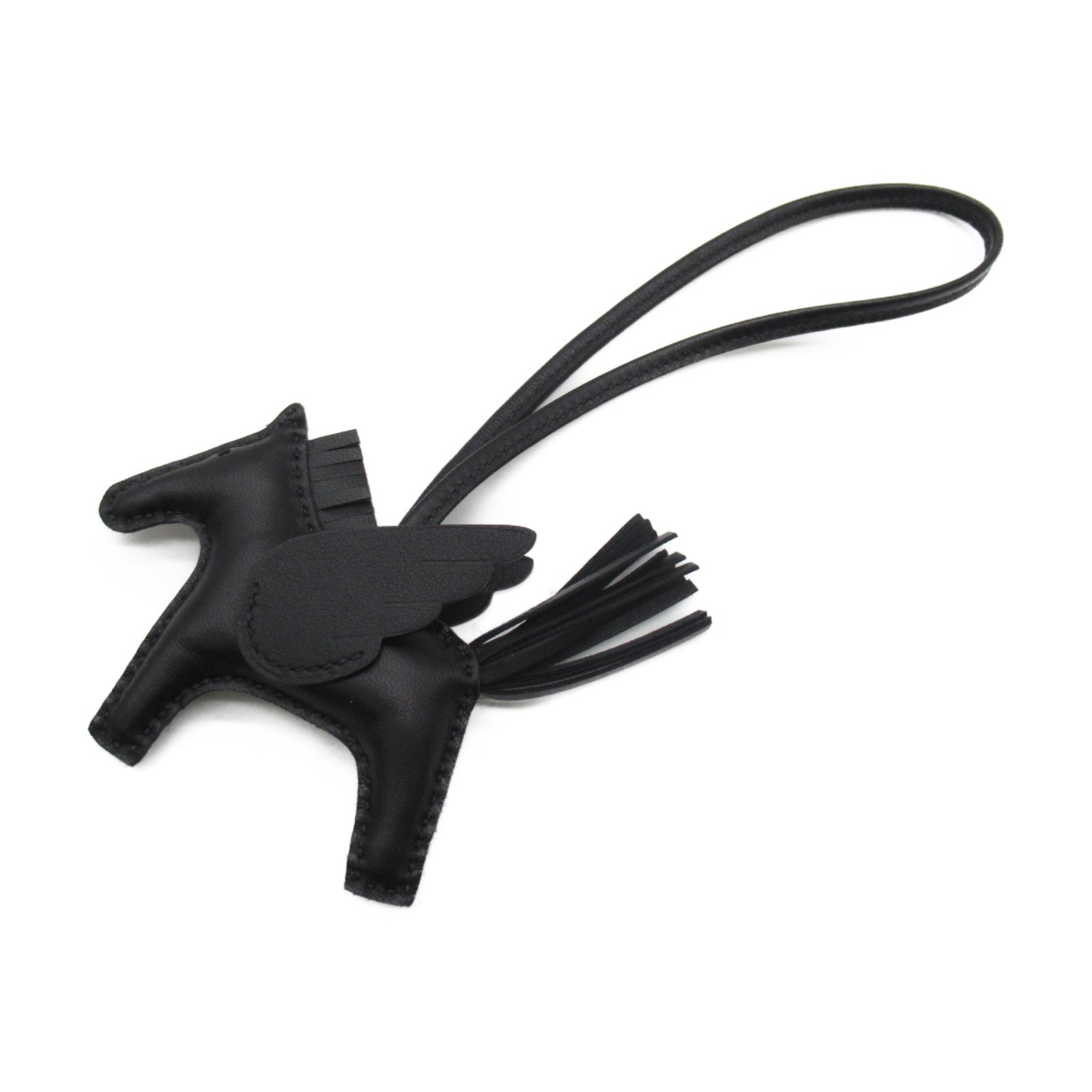 エルメス HERMES ロデオ・ペガサスチャームPM チャーム アクセサリー レザー レディース ブラック系 【中古】のサムネイル
