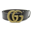 グッチ GUCCI ベルト W.40 GG MAR ベルト 衣料品 レザー メンズ ブラウン系 406831DJ20T214590 【中古】