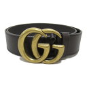 グッチ GUCCI ベルト ベルト 衣料品 レザー メンズ レディース ブラウン系 406831DJ20T214595 【中古】