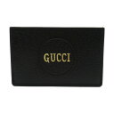 グッチ GUCCI カードケース カードケース アクセサリー レザー レディース ブラック系 644110DJ20N1000 【中古】