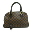 ルイ・ヴィトン LOUIS VUITTON ドゥオモ ハンドバッグ バッグ PVCコーティングキャンバス ダミエ レディース ブラウン系 N60008 【中古】