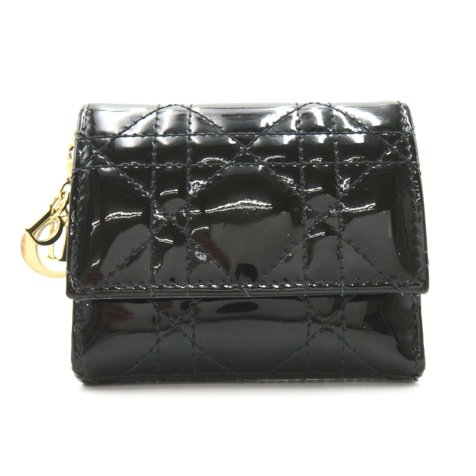 【GW限定出品】ディオール ベージュ エナメル 三つ折り財布 2107600974170-1.jpg