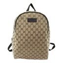 グッチ GUCCI リュックサック リュックサック バックパック バッグ GGキャンバス レディース ベージュ系 ブラウン 449906 【中古】