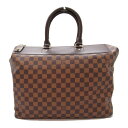 ルイ・ヴィトン LOUIS VUITTON グリニッジPM ボストンバッグ バッグ PVCコーティングキャンバス ダミエ メンズ レディース ブラウン系 N41165 【中古】