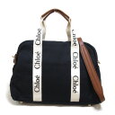 クロエ Chloe 2wayショルダー マザーズバック ショルダーバッグ バッグ コットン レザー レディース ブラック系 C20190859 【新品】