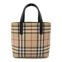 バーバリー BURBERRY ハンドバッグ ハンドバッグ バッグ キャンバス コーティングキャンバス レディース ベージュ系 バーバリーチェック 