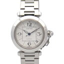 カルティエ CARTIER パシャC 腕時計 時計 ステンレススチール メンズ レディース ホワイト系 W31074M7 【中古】