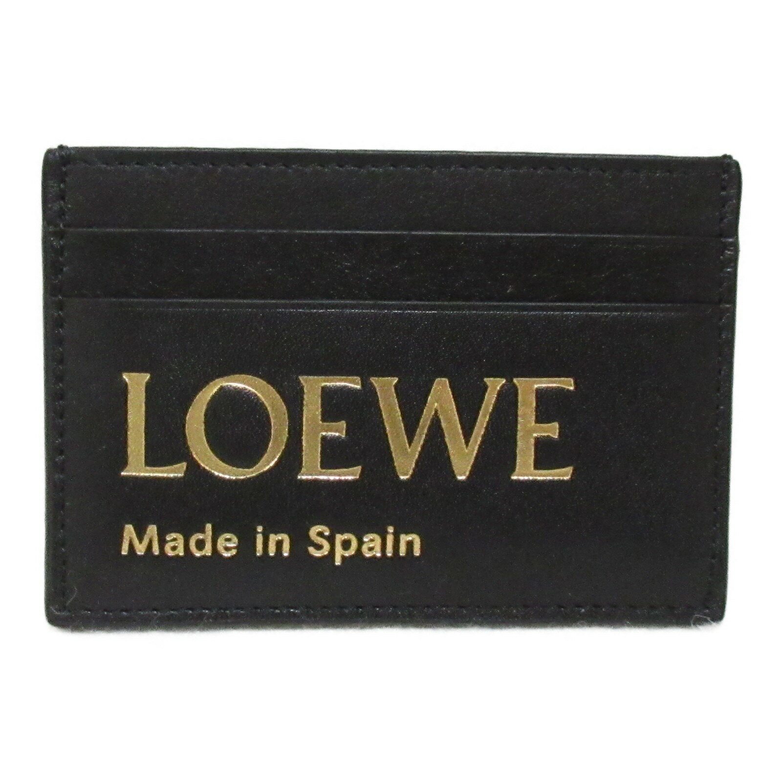 ロエベ 名刺入れ ロエベ LOEWE カードケース カードケース アクセサリー カーフ（牛革） メンズ レディース ブラック系 CLE0322X011100 【新品】