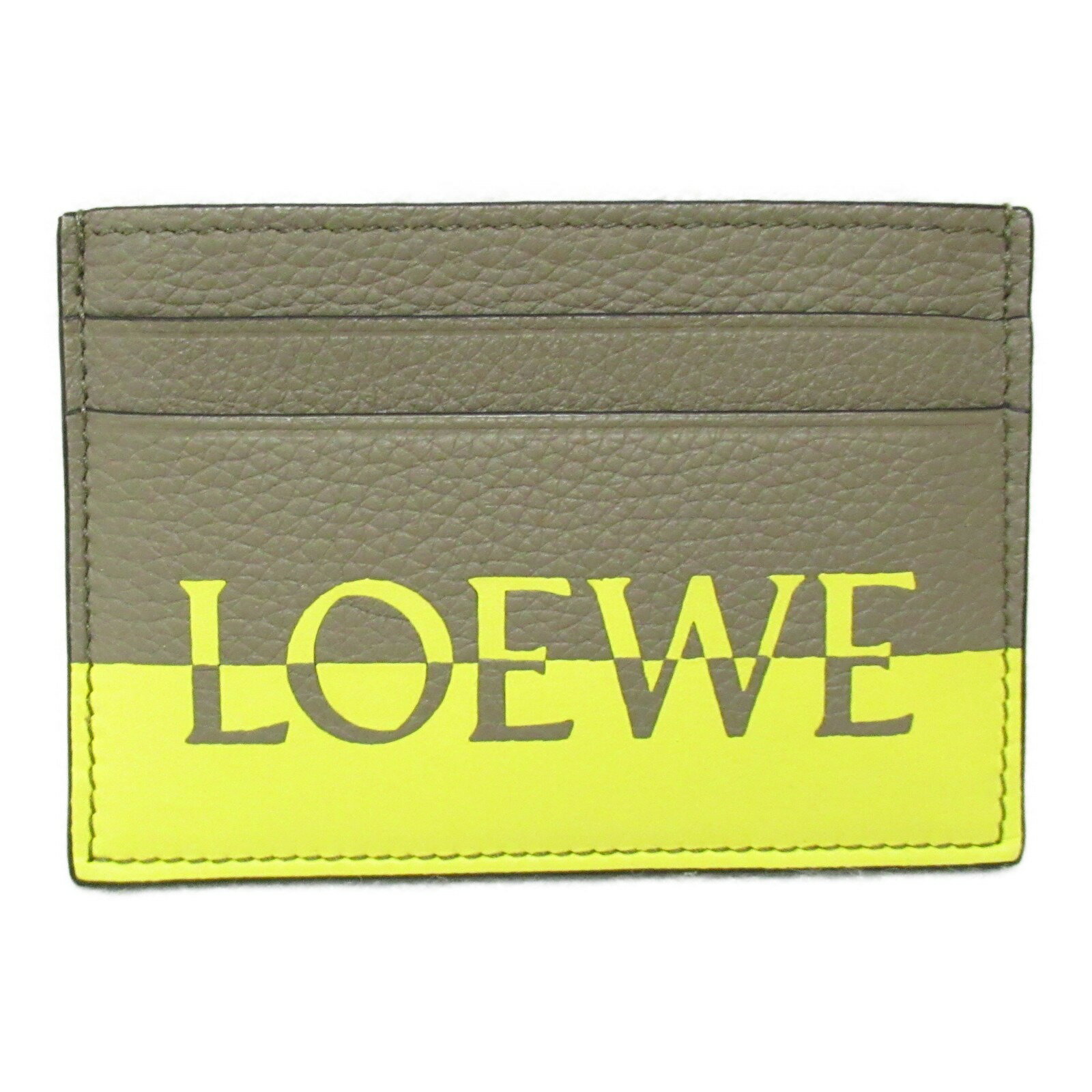 ロエベ ロエベ LOEWE カードケース カードケース アクセサリー レザー メンズ レディース ブラウン系 イエロー C314322X011817 【新品】