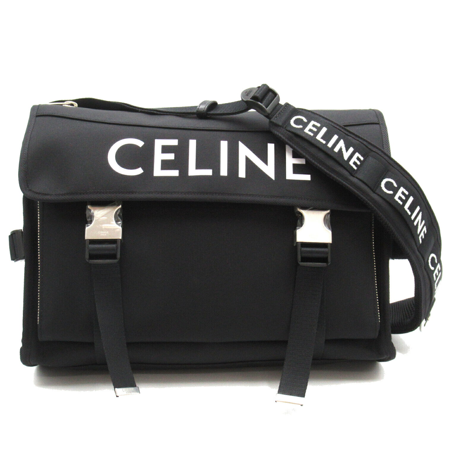 セリーヌ バッグ メンズ セリーヌ CELINE トレッキング クロスボディバッグ メッセンジャーバッグ バッグ ナイロン メンズ レディース ブラック系 198712DMT38SI 【新品】