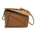 ロエベ LOEWE パズルバッグミニ 2wayショルダーバッグ バッグ カーフ（牛革） レディース ブラウン系 322.30.U95 【中古】