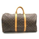 ルイ・ヴィトン LOUIS VUITTON キーポル55 ボストンバッグ バッグ PVCコーティングキャンバス モノグラム メンズ レディース ブラウン系 M41424 【中古】