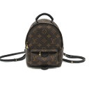 ルイ・ヴィトン LOUIS VUITTON パームスプリングスMINI リュックサック バックパック バッグ PVCコーティングキャンバス モノグラム レディース ブラウン系 M41562 【中古】