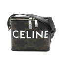 セリーヌ ショルダーバッグ（レディース） セリーヌ CELINE トリオンフ ボックス ショルダーバッグ ショルダーバッグ バッグ PVCコーティングキャンバス レディース ブラウン系 / ブラック系 110592EJG38SI 【新品】