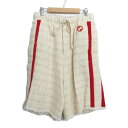 ≪ポイント5倍≫グッチ GUCCI パンツ パンツ 衣料品 ボトムス コットン レディース アイボリー系 / レッド系 【中古】
