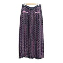 シャネル CHANEL ニットパンツ パンツ 衣料品 ボトムス コットン レディース ネイビー系 / ピンク系 P70522K10051 【中古】