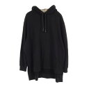 バーバリー BURBERRY ノバチェック パーカー 衣料品 トップス コットン レディース ブラック系 【中古】