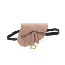 ≪5千円OFFクーポン配布×P5倍≫ディオール Dior SADDLE サドル ウエストバッグ ボディバッグ バッグ レザー レディース ピンク系 【中古】