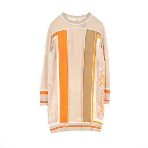 ≪5%OFFクーポン対象≫エルメス HERMES ワンピース 衣料品 トップス シルク カシミヤ シルク レディース ベージュ系 / オレンジ系 / ホワイト系 【中古】 ≪5%OFFクーポン対象≫エルメス HERMES ワンピース 衣料品 トップス シルク カシミヤ シルク レディース ベージュ系 / オレンジ系 / ホワイト系 【中古】
