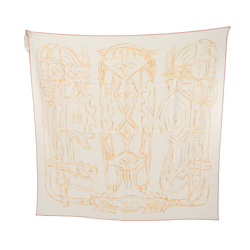 ≪5千円OFFクーポン×P3倍≫エルメス HERMES カレ90 Brides et Destin Esquisse スカーフ 衣料品 カシミヤ レディース ホワイト系 / オレンジ系 プレゼント 誕生日 記念日 ブランド 送料無料【中古】 ≪5千円OFFクーポン×P3倍≫エルメス HERMES カレ90 Brides et Destin Esquisse スカーフ 衣料品 カシミヤ レディース ホワイト系 / オレンジ系 プレゼント 誕生日 記念日 ブランド 送料無料【中古】